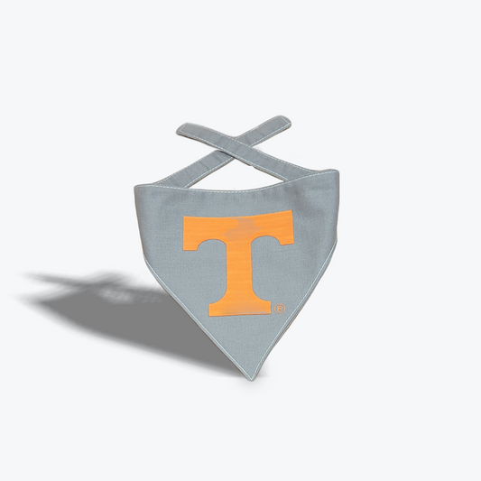 Handmade Pet Bandanna Power T grey