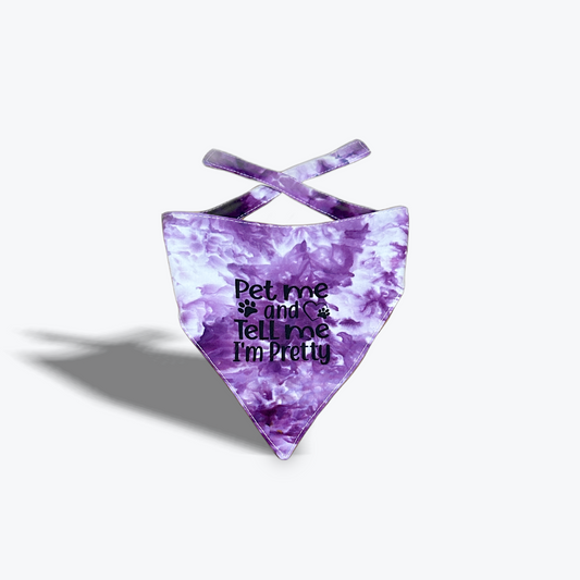 Handmade Pet Bandanna Pet Me and Tell Me I'm Pretty