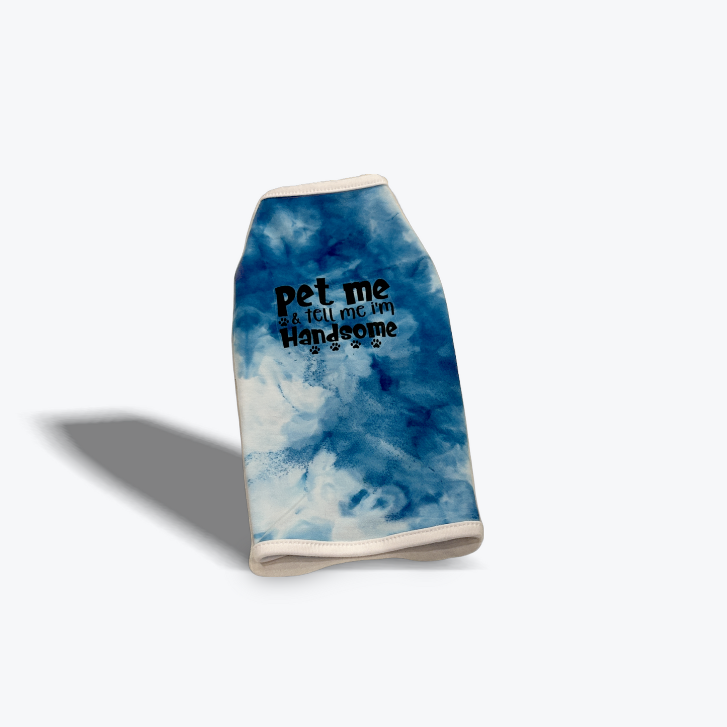 Custom-Fit Pet T Shirt  Pet Me and Tell Me I'm Handsome